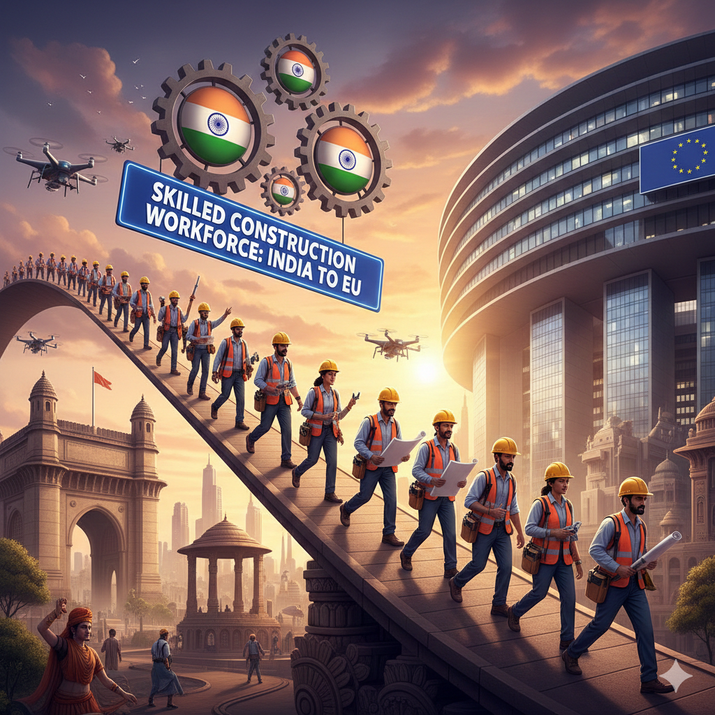 Skilled Construction Workforce India to EU