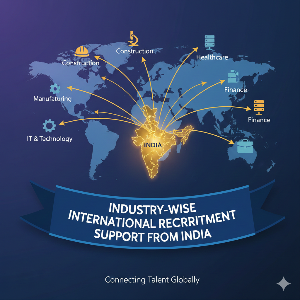 Industry-Wise International Recruitment Support From India