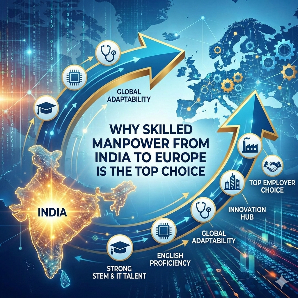 Why Skilled Manpower from India to Europe Is the Top Choice for Employers