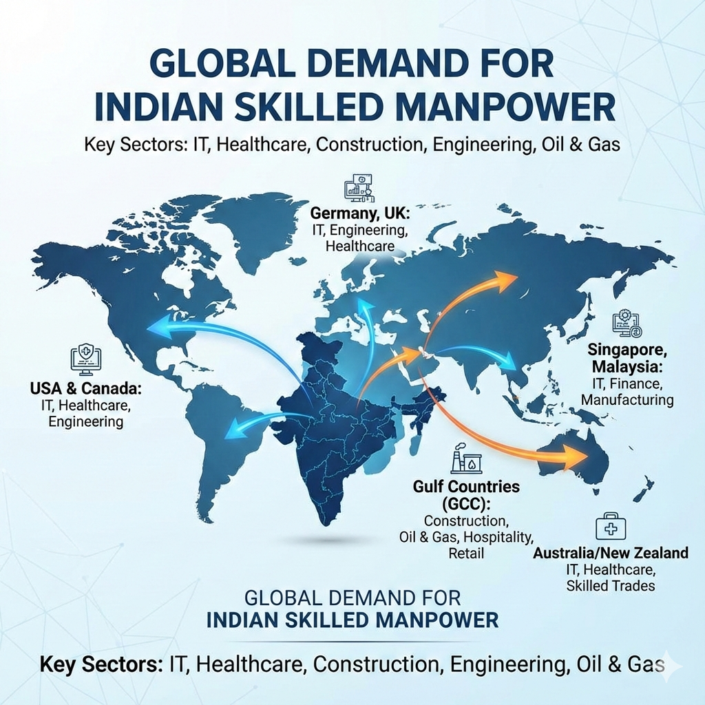 Demand for Skilled Manpower from India