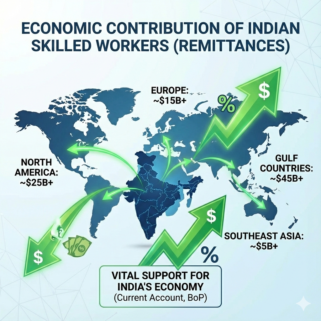 Economic Contribution of Indian Skilled